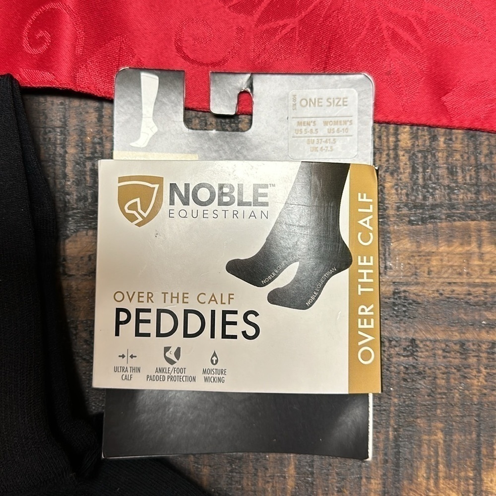 Noble equestrian over the calf paddies. Black new women us6-10 men 5-8-1/2 - Picture 2 of 3